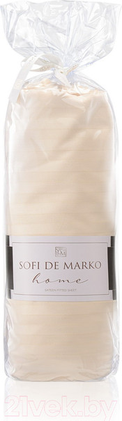 Изображение товара Простыня Sofi de Marko Морган 160х200х30 / Пр-Мг-беж-160х200х30 (бежевый)