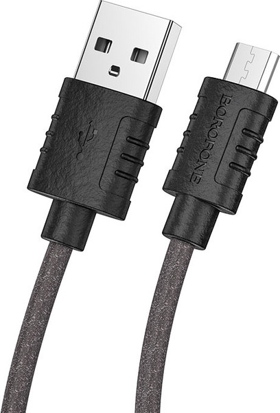 Изображение товара Кабель Borofone BX52 Airy AM-microBM (1м, черный)
