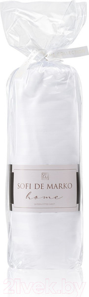 Изображение товара Простыня Sofi de Marko Морган 180х200х30 / Пр-Мг-бел-180х200х30 (белый)