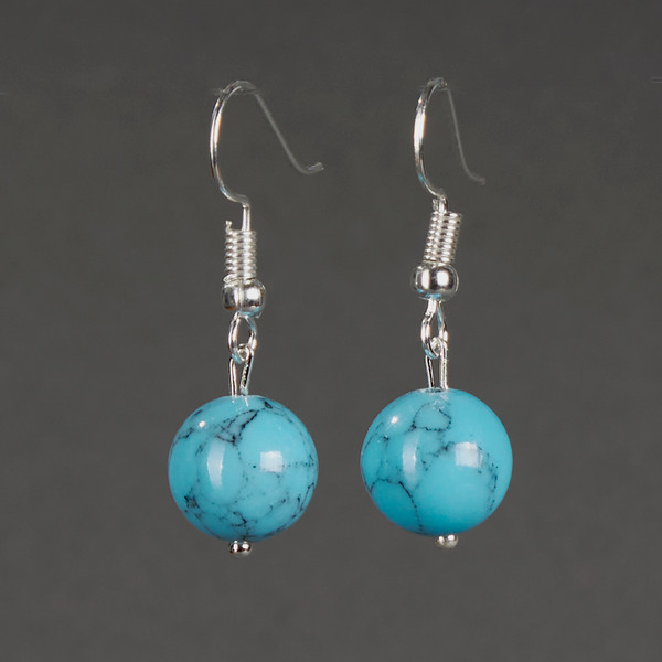 Изображение товара Серьги Wolves Элитная Бирюза 40812 №2