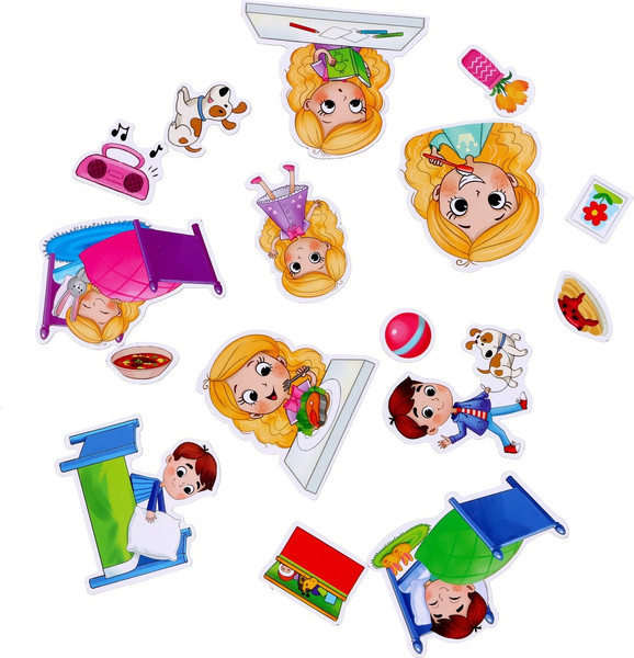 Изображение товара Развивающая книга Буква-ленд Магнитная книжка-игрушка. Распорядок дня / 7084446