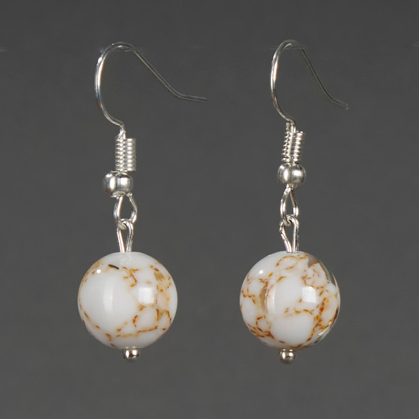 Изображение товара Серьги Wolves Элитный Варисцит 40820 №2 (белый)