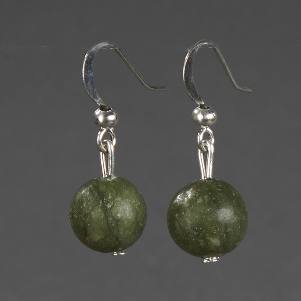 Изображение товара Серьги Wolves Элитный Жадеит 40835 №1