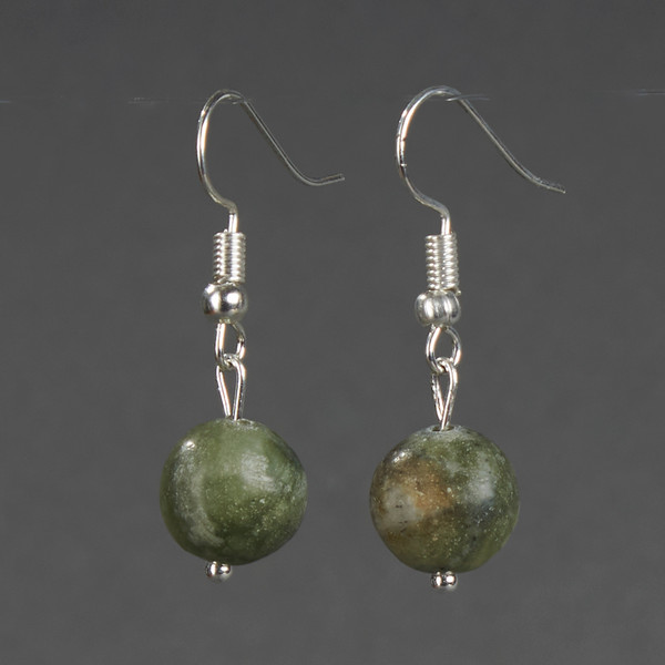 Изображение товара Серьги Wolves Элитный Жадеит 40836 №2