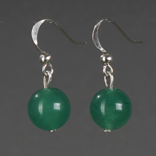 Изображение товара Серьги Wolves Элитный Нефрит 40863 №1