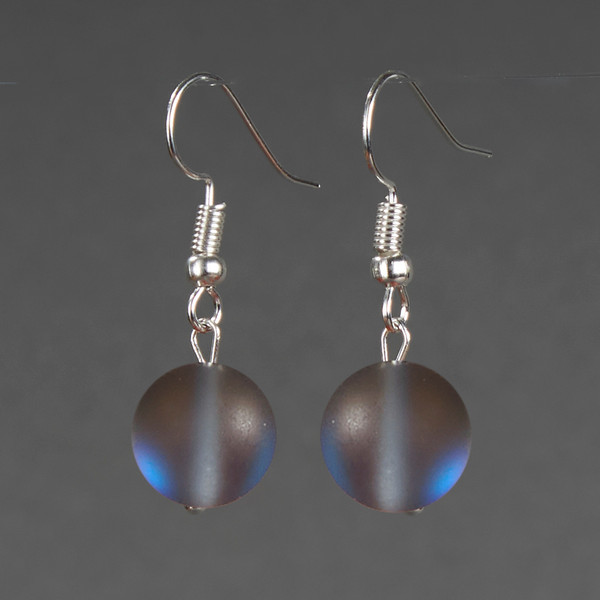 Изображение товара Серьги Wolves Элитный Опал 40872 №2 (серый)