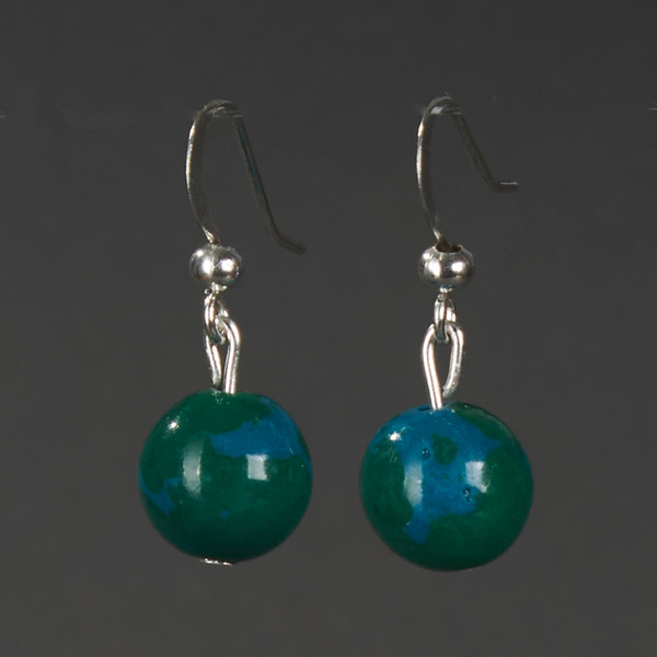 Изображение товара Серьги Wolves Элитная Хризоколла 40899 №1