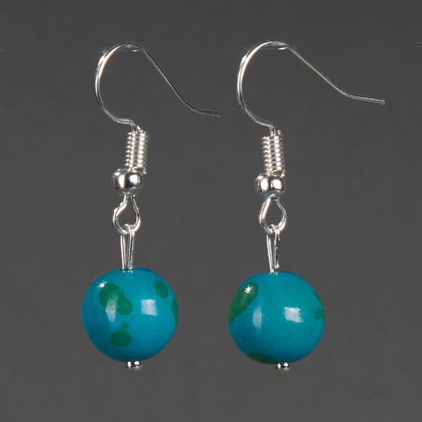 Изображение товара Серьги Wolves Элитная Хризоколла 40900 №2