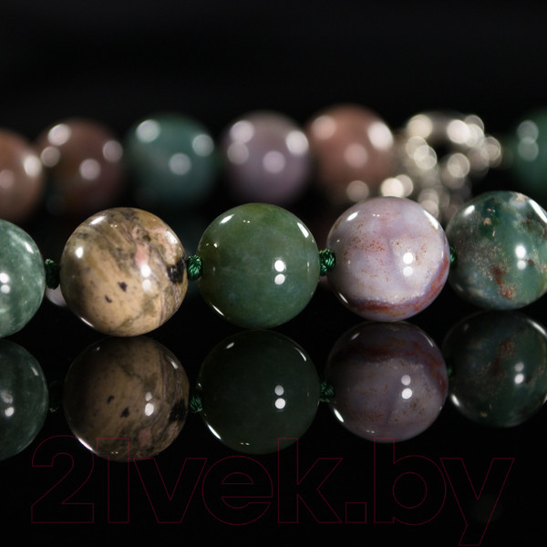 Изображение товара Серьги Wolves Элитная Яшма 40916 №2 (зеленый)