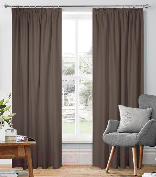 Изображение товара Комплект штор Nivasan Вельвет 2 на ленте 140x250 / H.VT-2