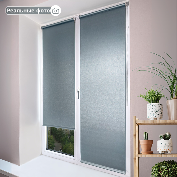 Изображение товара Рулонная штора АС МАРТ Мегаполис 43x160 (зеленый)