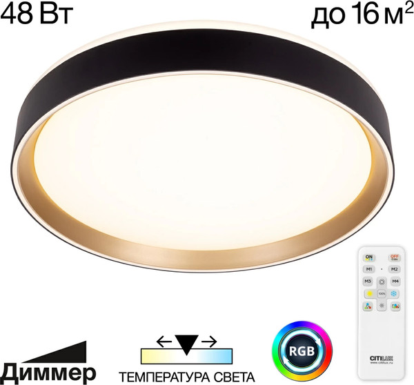 Изображение товара Потолочный светильник Citilux Boss CL751351G