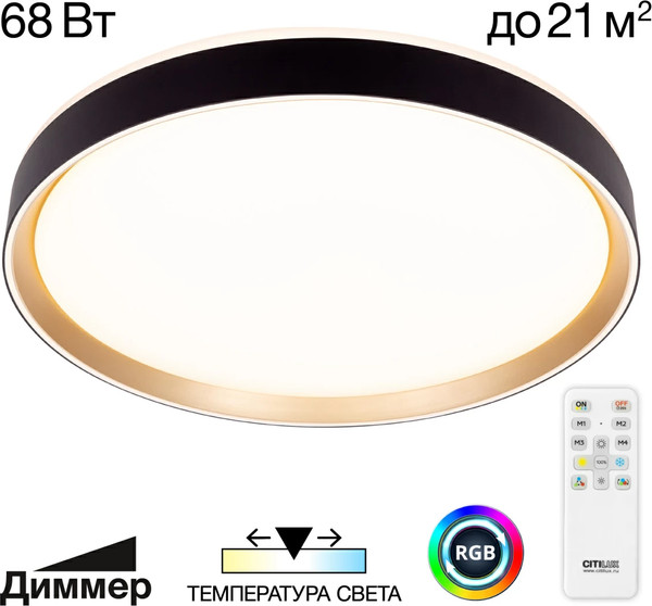 Изображение товара Потолочный светильник Citilux Boss CL751451G