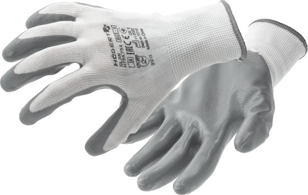 Изображение товара Перчатки защитные Hoegert Glan HT5K755-9-W (р.9, белый/серый, 12 пар)