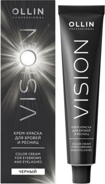 Изображение товара Краска для бровей Ollin Professional Vision (20мл, черный)