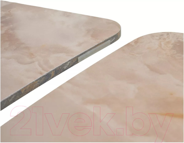 Изображение товара Обеденный стол M-City Alatri 120 Gloss / 614M05548 (Amber Jade Solid Ceramic/Black)