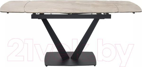 Изображение товара Обеденный стол M-City Alatri 120 Gloss / 614M05548 (Amber Jade Solid Ceramic/Black)