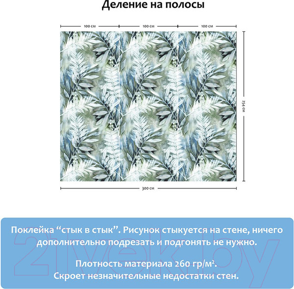 Изображение товара Фотообои листовые Citydecor Пальма (300x254)