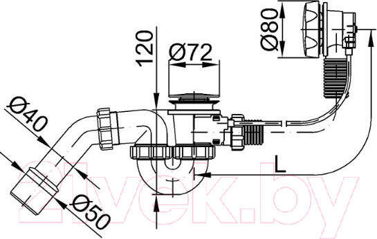 Изображение товара Сифон Styron STY-536-A-K
