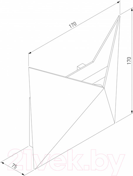 Изображение товара Бра уличное Elektrostandard 1517 Techno LED Butterfly (черный)