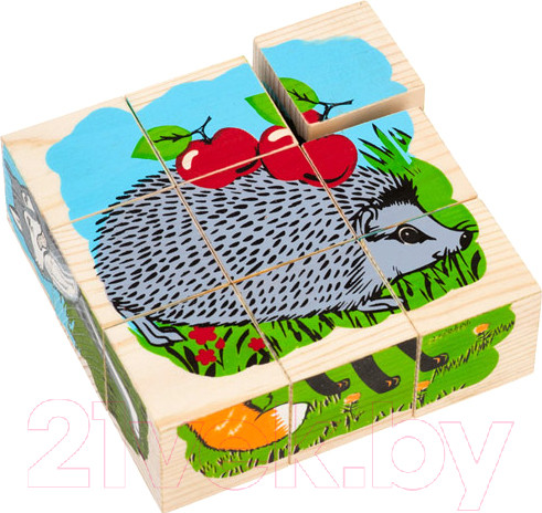 Изображение товара Развивающая игрушка Томик Кубики. Животные леса / 4444-4