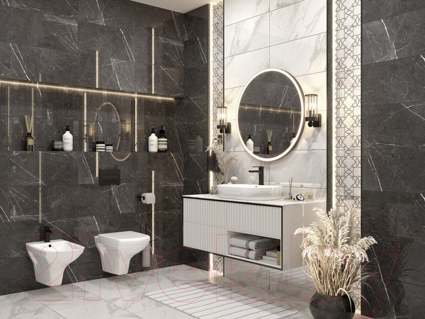 Изображение товара Декоративная плитка Cersanit Royal Stone A (297x600, белый)