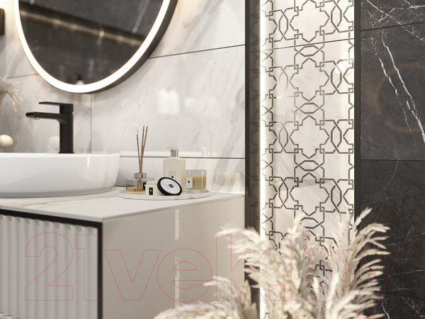 Изображение товара Декоративная плитка Cersanit Royal Stone A (297x600, белый)