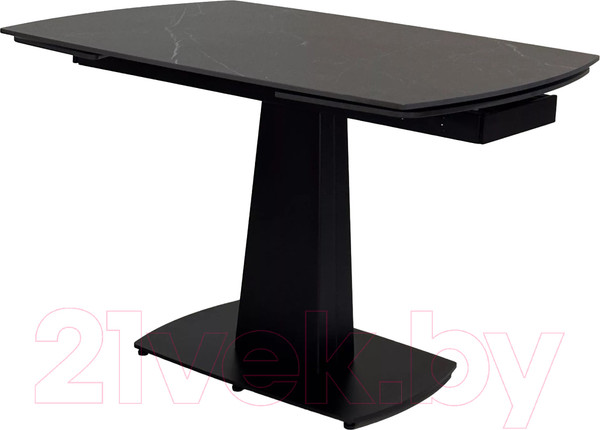 Изображение товара Обеденный стол M-City Balde 120 Matt / 614M05564 (Black Marble Solid Ceramic/Black)