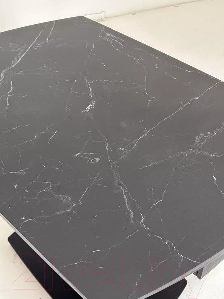 Изображение товара Обеденный стол M-City Balde 120 Matt / 614M05564 (Black Marble Solid Ceramic/Black)