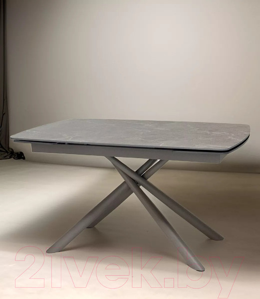 Изображение товара Обеденный стол M-City Rivoli 140 Matt / 614M05543 (Latte Stone Solid Ceramic/Taupe)