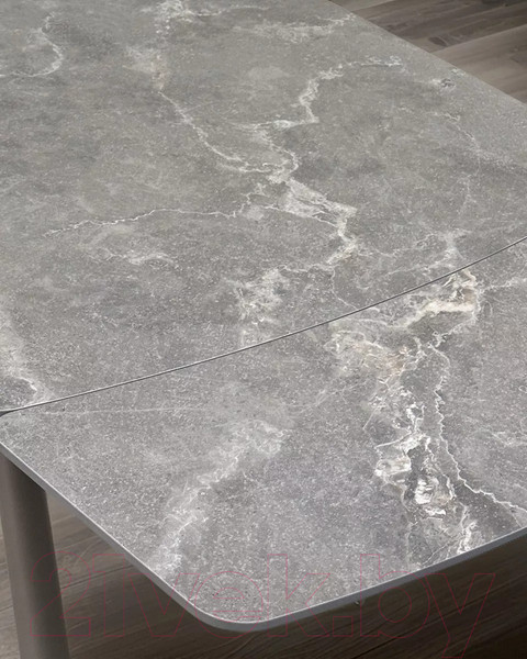 Изображение товара Обеденный стол M-City Rivoli 140 Matt / 614M05543 (Latte Stone Solid Ceramic/Taupe)