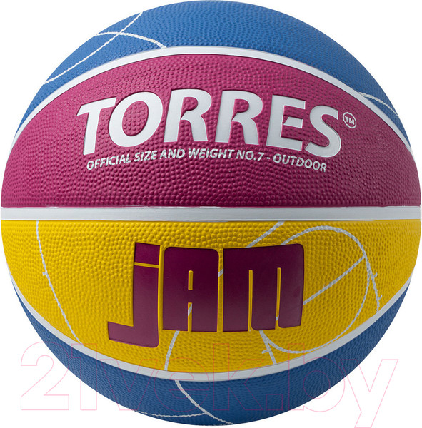 Изображение товара Баскетбольный мяч Torres Jam / B023127 (размер 7)
