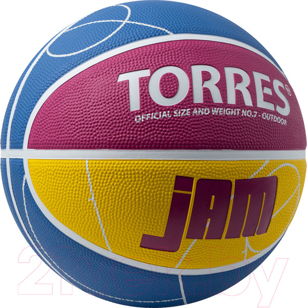 Изображение товара Баскетбольный мяч Torres Jam / B023127 (размер 7)