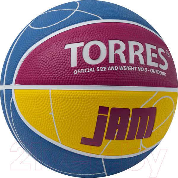 Изображение товара Баскетбольный мяч Torres Jam / B023123 (размер 3)