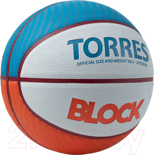 Изображение товара Баскетбольный мяч Torres Block / B023167 (размер 7)