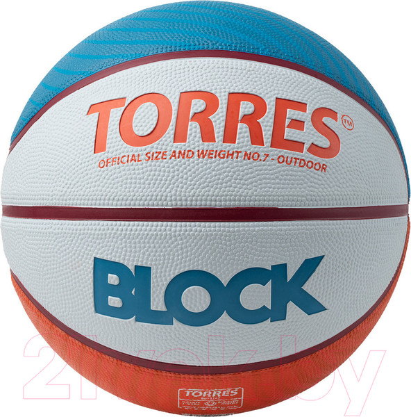Изображение товара Баскетбольный мяч Torres Block / B023167 (размер 7)