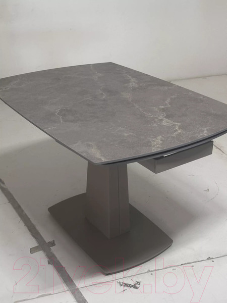 Изображение товара Обеденный стол M-City Balde 120 Matt / 614M05562 (Latte Stone Solid Ceramic/Taupe)