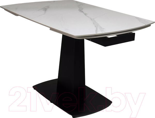 Изображение товара Обеденный стол M-City Balde 120 Matt / 614M05563 (White Marble Solid Ceramic/Black)