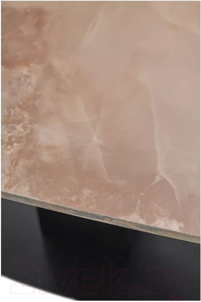 Изображение товара Обеденный стол M-City Balde 140 Gloss / 614M05565 (Amber Jade Solid Ceramic/Black)