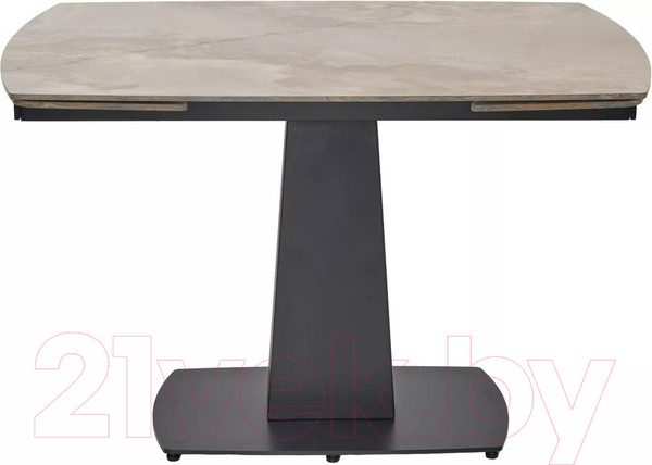 Изображение товара Обеденный стол M-City Balde 140 Gloss / 614M05565 (Amber Jade Solid Ceramic/Black)