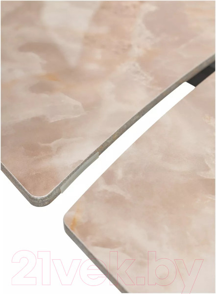 Изображение товара Обеденный стол M-City Balde 140 Gloss / 614M05565 (Amber Jade Solid Ceramic/Black)