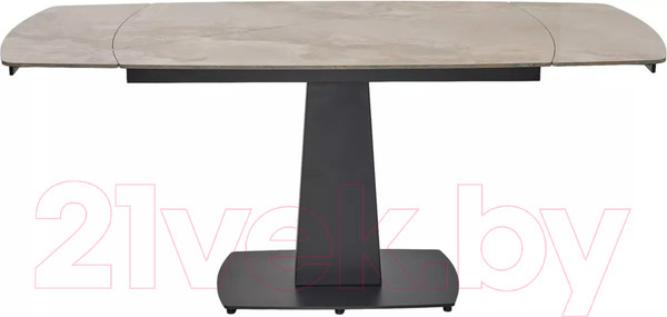 Изображение товара Обеденный стол M-City Balde 140 Gloss / 614M05565 (Amber Jade Solid Ceramic/Black)