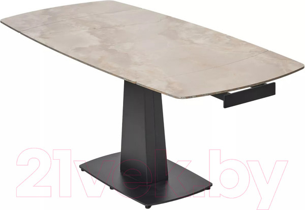 Изображение товара Обеденный стол M-City Balde 140 Gloss / 614M05565 (Amber Jade Solid Ceramic/Black)