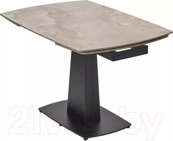 Изображение товара Обеденный стол M-City Balde 140 Gloss / 614M05565 (Amber Jade Solid Ceramic/Black)