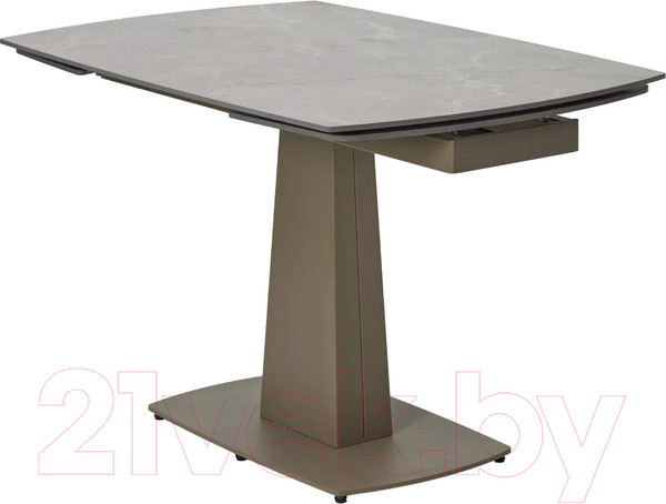 Изображение товара Обеденный стол M-City Balde 140 Matt / 614M05566 (Latte Stone Solid Ceramic/Taupe)