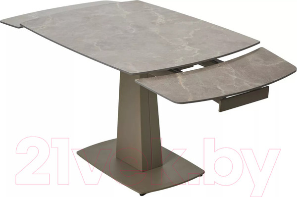 Изображение товара Обеденный стол M-City Balde 140 Matt / 614M05566 (Latte Stone Solid Ceramic/Taupe)