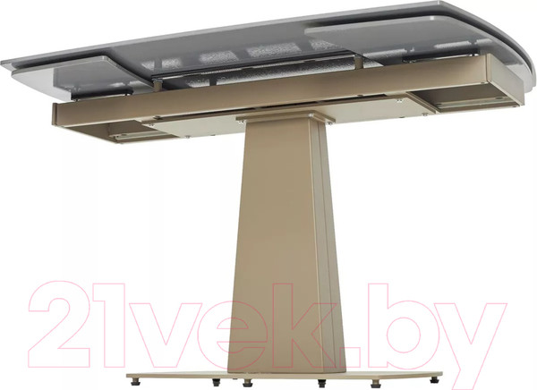 Изображение товара Обеденный стол M-City Balde 140 Matt / 614M05566 (Latte Stone Solid Ceramic/Taupe)