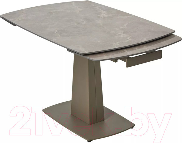 Изображение товара Обеденный стол M-City Balde 140 Matt / 614M05566 (Latte Stone Solid Ceramic/Taupe)