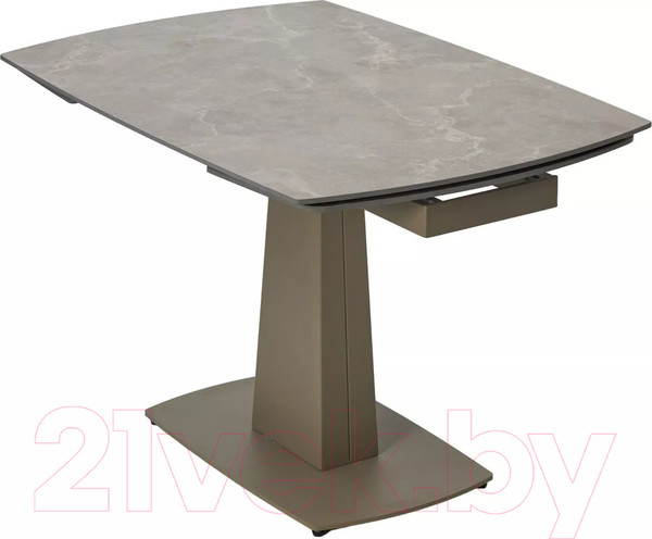 Изображение товара Обеденный стол M-City Balde 140 Matt / 614M05566 (Latte Stone Solid Ceramic/Taupe)