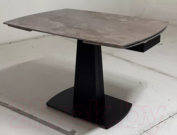 Изображение товара Обеденный стол M-City Balde 120 Gloss / 614M05551 (Amber Jade Solid Ceramic/Black)